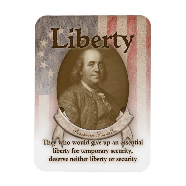 Magnet Flexible Benjamin Franklin - Liberté (Vertical)