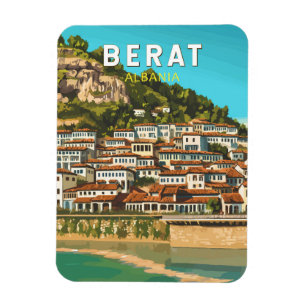 Magnet Flexible Berat Albanie Travel Art Vintage
