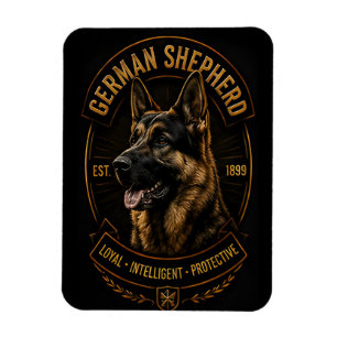 Magnet Flexible Berger Allemand Chien Loyal Intelligent Protecteur