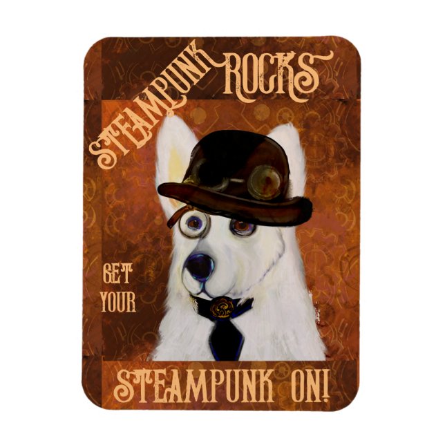 Magnet Flexible Berger Allemand Steampunk        (Vertical)