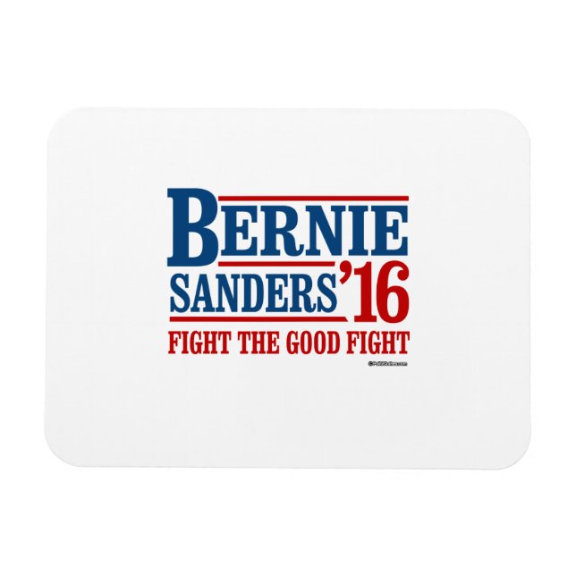 Magnet Flexible Bernie Sanders 16 - Combattre le bon combat (Horizontal)