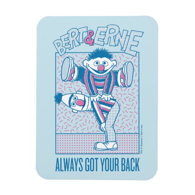 Magnet Flexible Bert & Ernie | Toujours eu ton dos (Vertical)