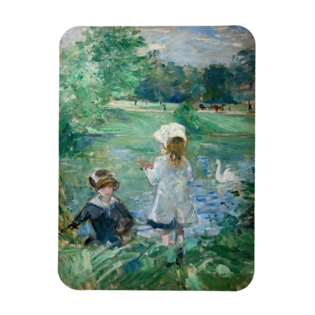 Magnet Flexible Berthe Morisot - À côté d'un lac (Vertical)