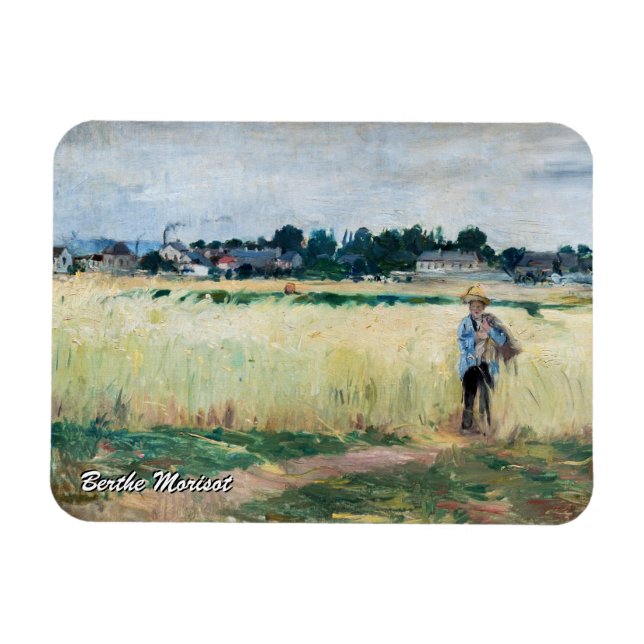 Magnet Flexible Berthe Morisot - Dans le champ de roues à Gennevil (Horizontal)