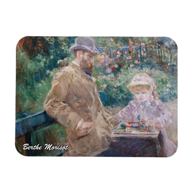 Magnet Flexible Berthe Morisot - Eugene Manet avec sa fille (Horizontal)