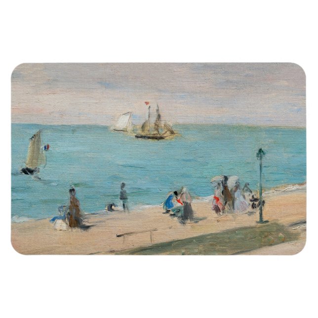 Magnet Flexible Berthe Morisot - Sur la plage, Les Petites-Dalles (Horizontal)