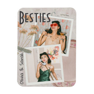 Magnet Flexible Besoins meilleurs amis personnalisation noms photo