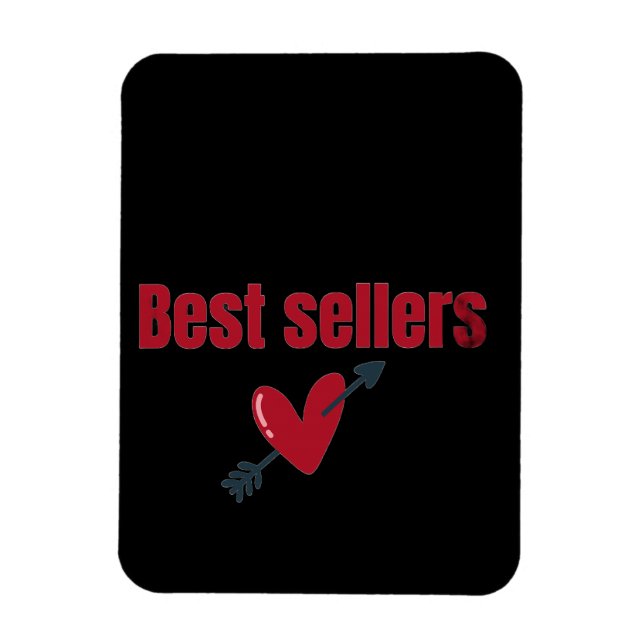 Magnet Flexible Best Sellers Valentine Heart Arrow T-Shirt (Vertical)