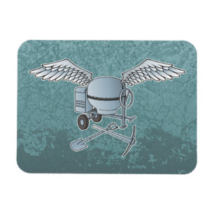 Magnet Flexible Béton bleu-gris