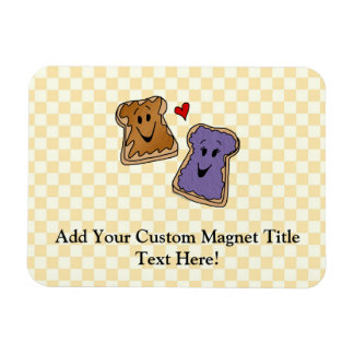 Magnet Flexible Beurre d'arachide mignonne et gelée meilleurs amis