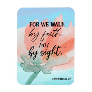 Magnet Flexible Bible verse Corinthians Écriture florale