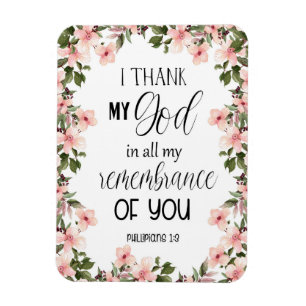 Magnet Flexible Bible verse Floral