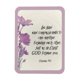 Magnet Flexible Bible verse Floral