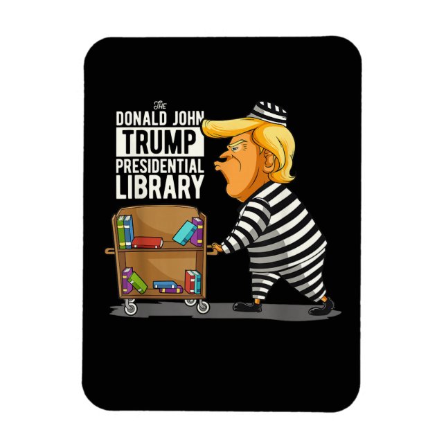 Magnet Flexible Bibliothèque présidentielle de Trump prison (Vertical)