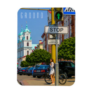 Magnet Flexible Biélorussie Grodno Cityscape