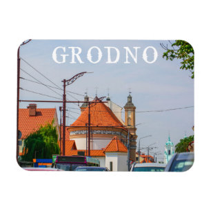 Magnet Flexible Biélorussie Grodno Cityscape
