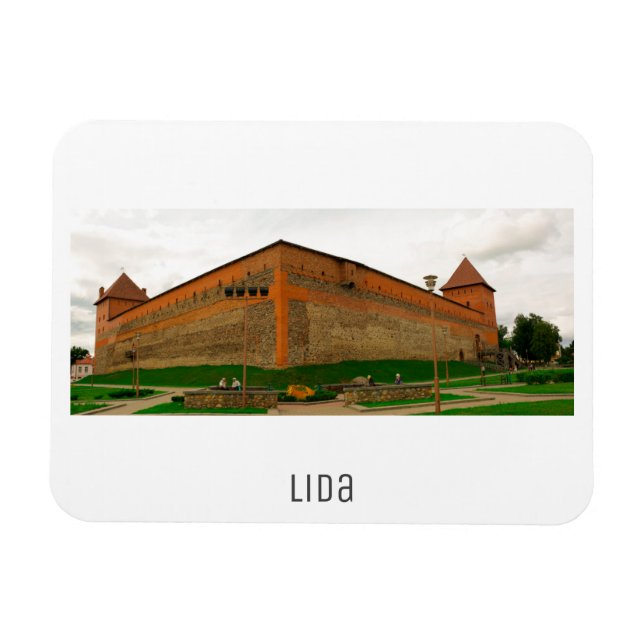Magnet Flexible Biélorussie Lida Cityscape City Castle Architectur (Horizontal)