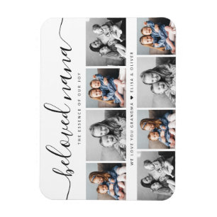 Magnet Flexible Bien-aimée Nana Grand-mère Custom Family Photo Kee