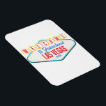 Magnet Flexible Bienvenue à Fabulous las vegas<br><div class="desc">Bienvenue au logo Fabulous las vegas vintage.</div>