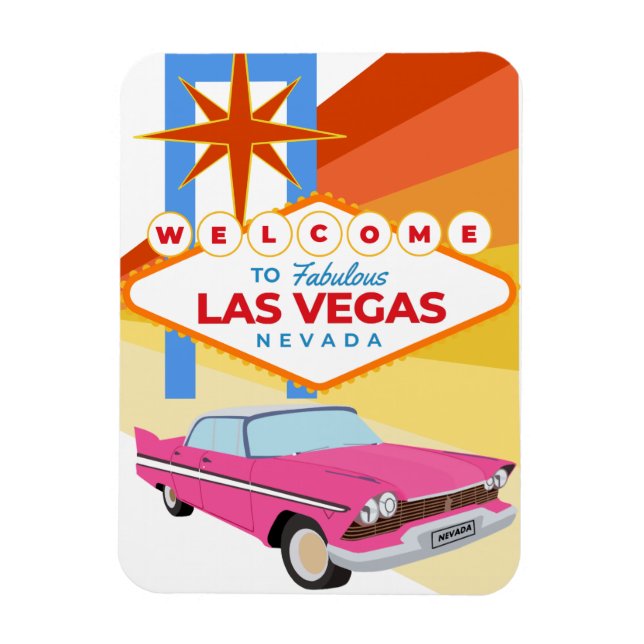Magnet Flexible Bienvenue à Las Vegas (Vertical)