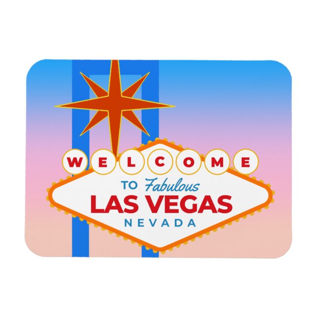 Magnet Flexible Bienvenue à Las Vegas Sunset (Horizontal)