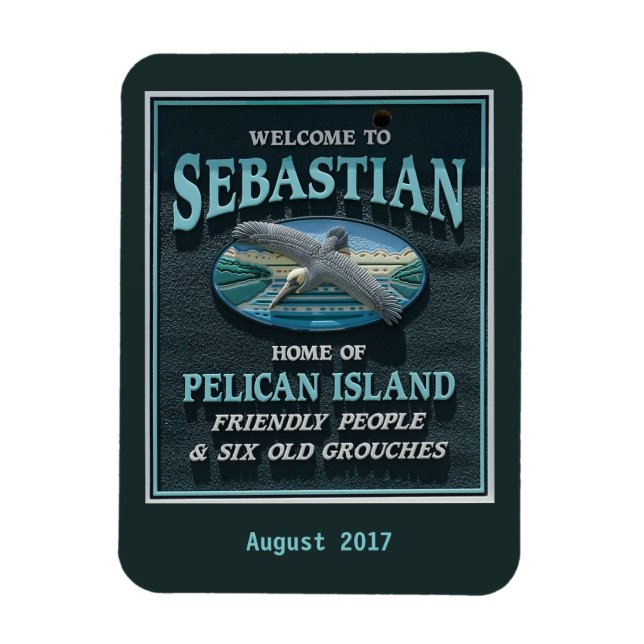 Magnet Flexible Bienvenue à Sebastian, FL (Vertical)