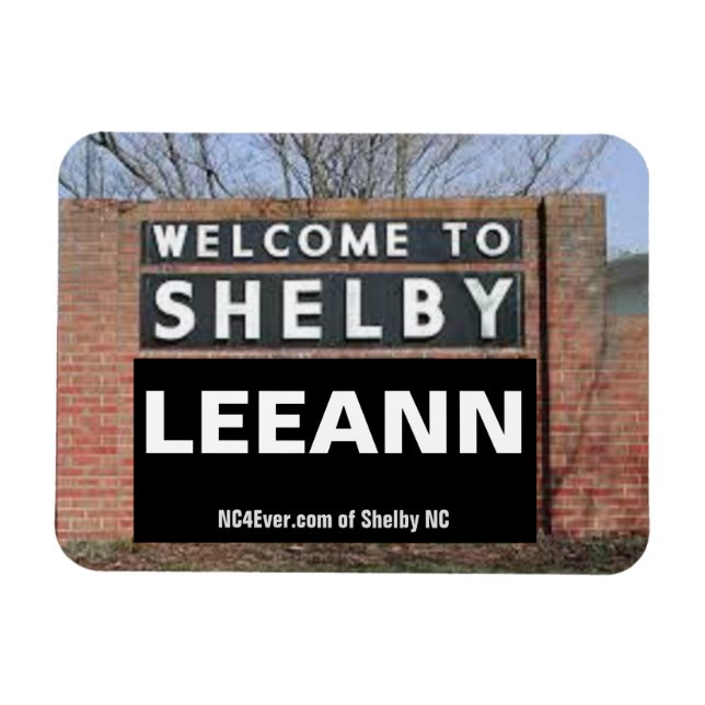Magnet Flexible BIENVENUE À SHELBY LEEANN aimant flexible (Horizontal)