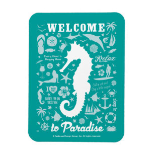 Magnet Flexible Bienvenue au paradis