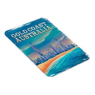 Magnet Flexible Bienvenue été - Beach Outouses - Gold coast Austra