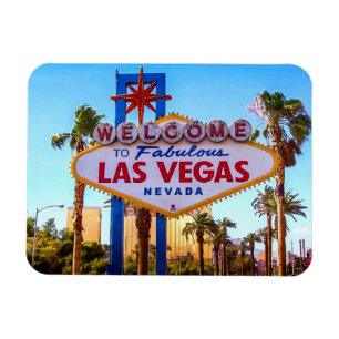 Magnet Flexible Bienvenue sur l'aimant des signes de Las Vegas