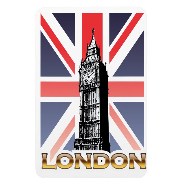 Magnet Flexible Big Ben à Londres (Vertical)