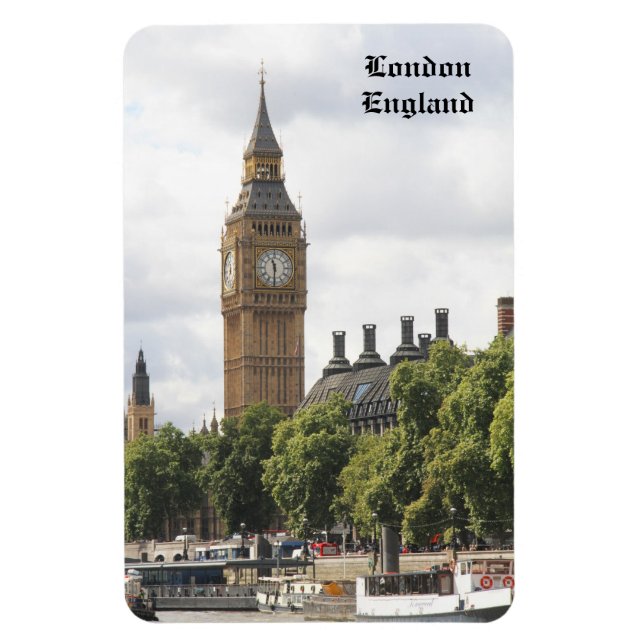 Magnet Flexible Big Ben, Londres Angleterre, Photographie (Vertical)