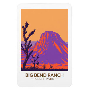 Magnet Flexible Big Bend Ranch State Park Texas Vintage