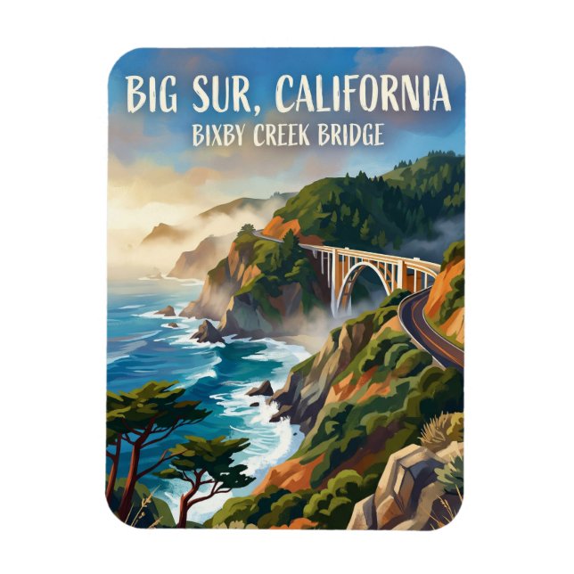 Magnet Flexible Big Sur États-Unis (Vertical)
