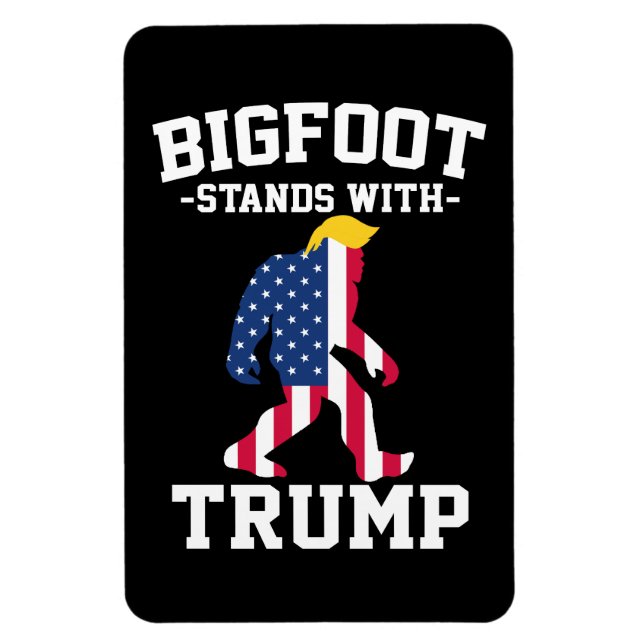 Magnet Flexible Bigfoot Se Déplace Avec Les Élections Trump De 202 (Vertical)