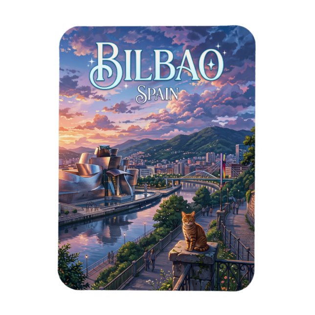 Magnet Flexible Bilbao Espagne (Vertical)