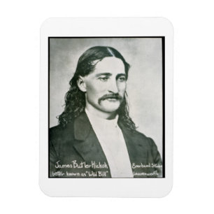 Magnet Flexible "Bill sauvage" Hickok (photo de b/w)