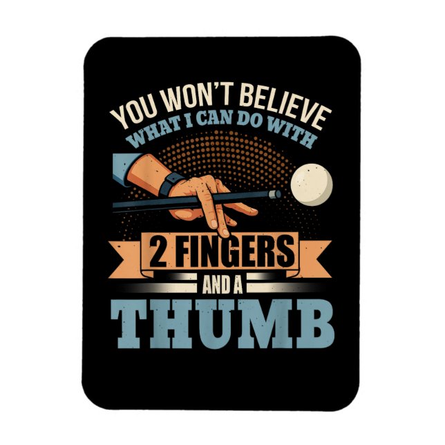 Magnet Flexible Billard drôle piscine (Vertical)