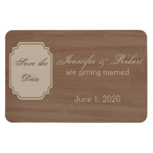 Magnet Flexible Birch Wood Beauty Mariage de automne Enregistrer l