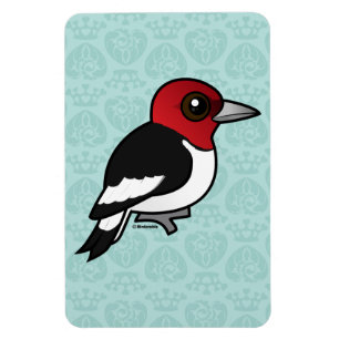 Magnet Flexible Birdorable Rouge-a dirigé le pivert