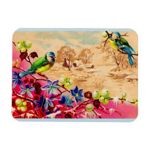 Magnet Flexible birds and berries