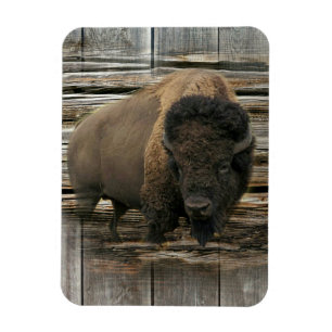 Magnet Flexible Bison de bois