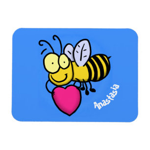 Magnet Flexible Bizarre drôle d'abeille avec dessin humoristique
