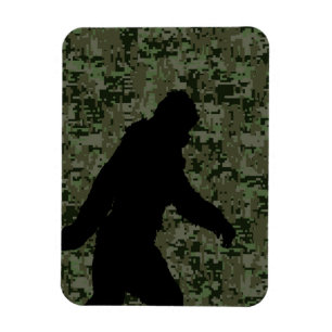 Magnet Flexible Black Gone Squatchin Woodland Digital Camouflage