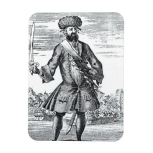 Magnet Flexible Blackbeard le pirate, 'd'une histoire générale d
