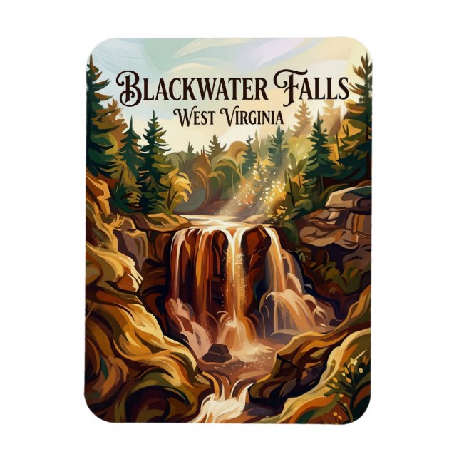 Magnet Flexible Blackwater Falls State Park Virginie-Occidentale (Vertical)