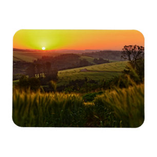Magnet Flexible Blé d'agriculture de coucher du soleil