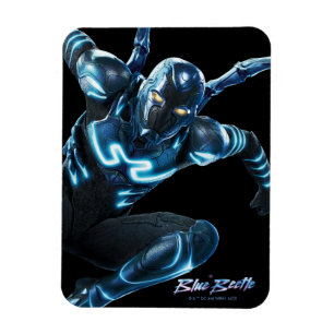 Magnet Flexible Bleu Beetle Leaping Caractère Art