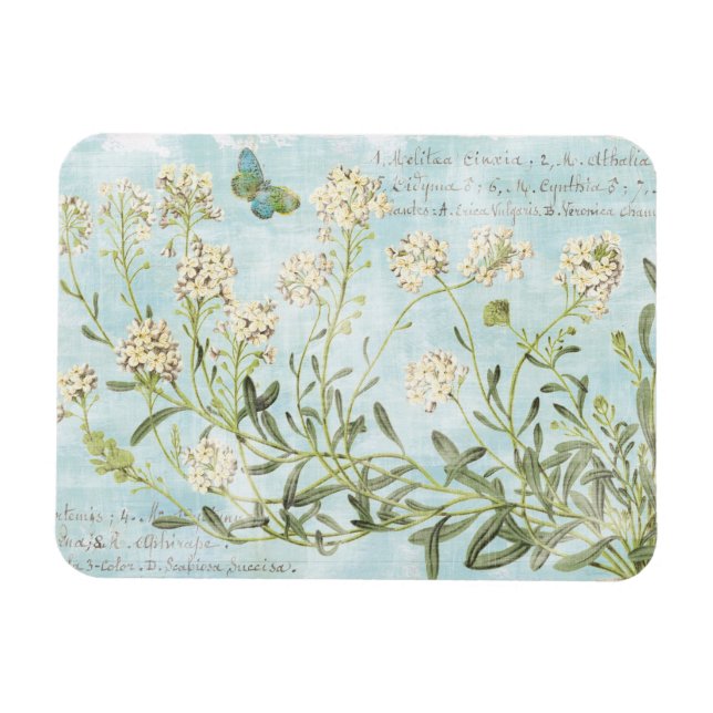 Magnet Flexible Bleu Botanique (Horizontal)