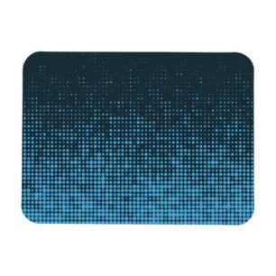 Magnet Flexible Bleu, moderne, rétro, cool, motif à points tendanc